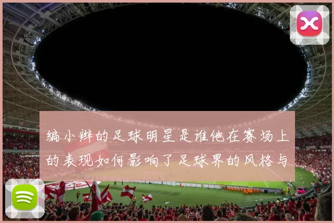 编小辫的足球明星是谁他在赛场上的表现如何影响了足球界的风格与潮流
